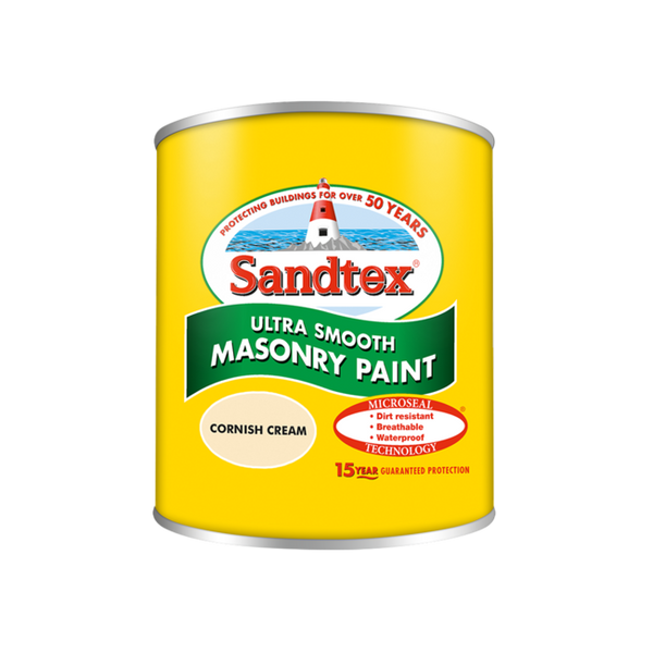 Sandtex Microseal Smooth Masonry Corn Cream 150ml