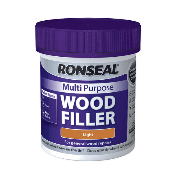 Ronseal Multi Purpose Wood Filler Tub 250g Light