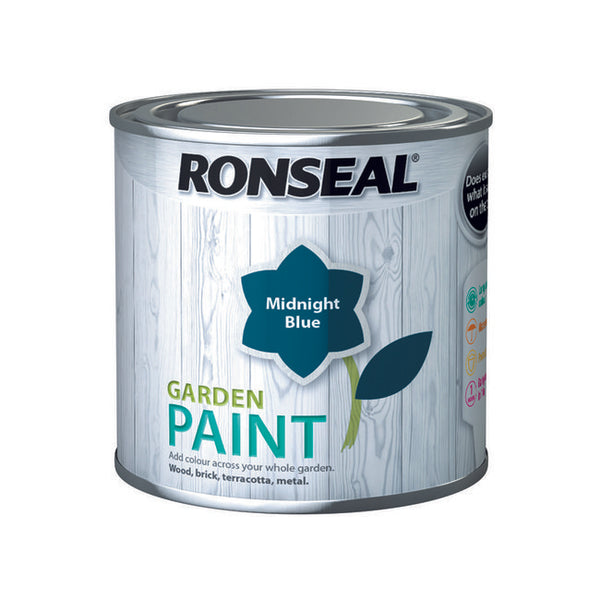 Ronseal Garden Paint 250ml Midnight Blue