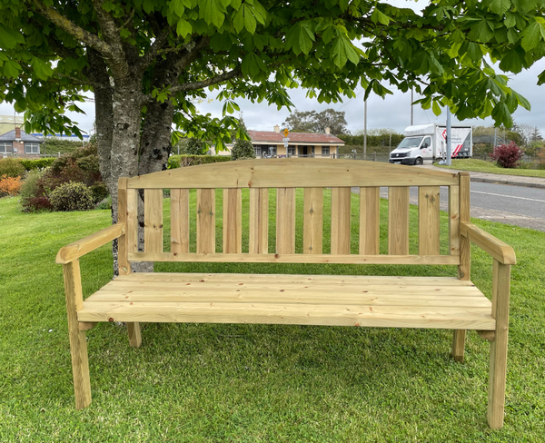 Wooden 3 Seater Bench