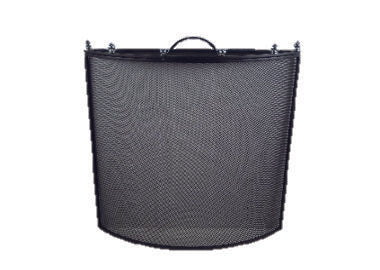 Home Collection Black & Nickel Fire Screen