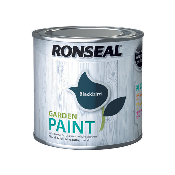 Ronseal Garden Paint 250ml Blackbird