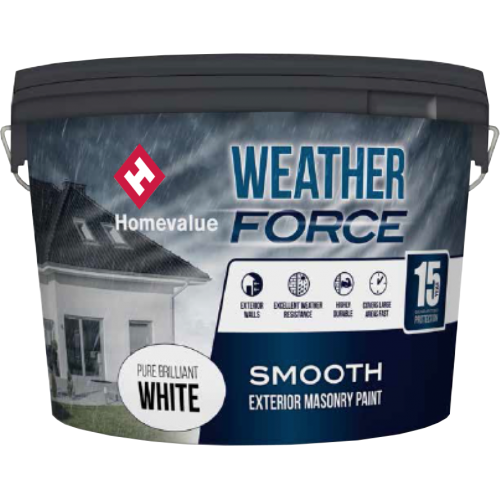 Homevalue Weatherforce Paint 10L White