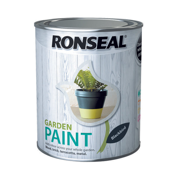 Ronseal Garden Paint 750ml Blackbird
