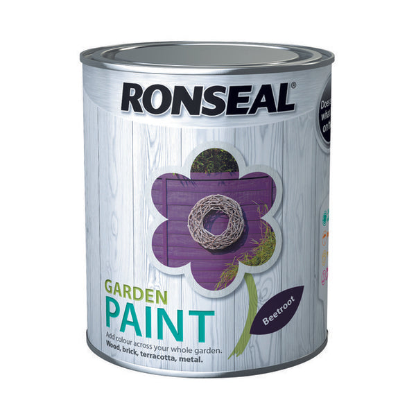Ronseal Garden Paint 750ml Beetroot