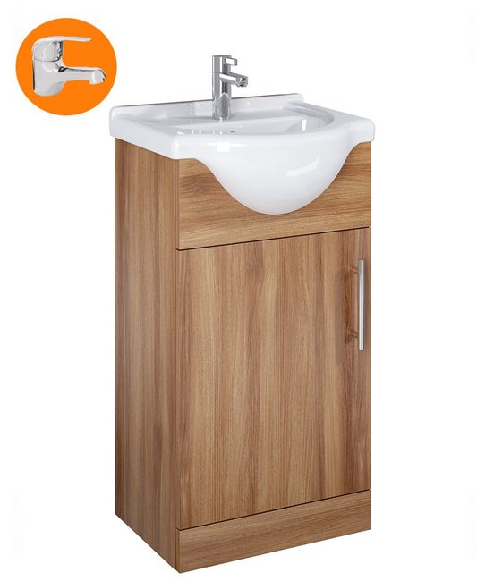 Sonas Belmont Walnut 45Cm Vanity Unit  With Alpha Tap - *Special Offer