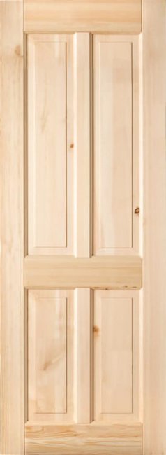 Indoors Shelton Pre-Finished Red Deal 4 Panel Door 80X32