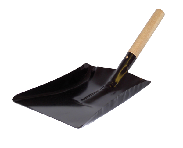 5 Inch Shovel Black - Wooden Handle