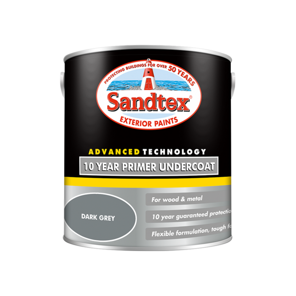 Sandtex 10 Year Primer Undercoat Dark Grey 2.5L