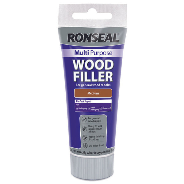 Ronseal Multi Purpose Wood Filler Tube 100g Medium