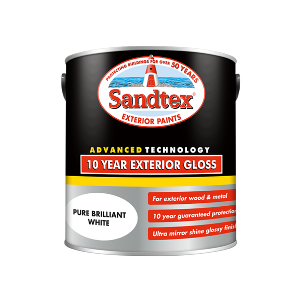 Sandtex 10 Year Gloss Brilliant White 2.5L