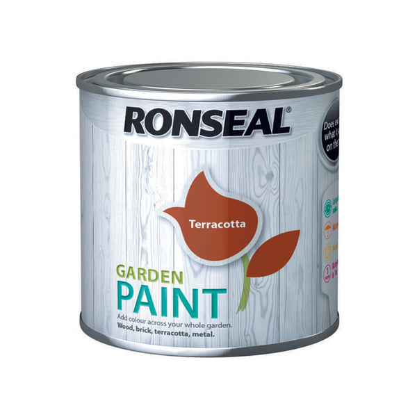Ronseal Garden Paint 250ml Terracotta