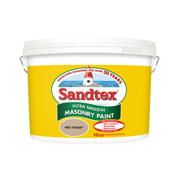 Sandtex Microseal Smooth Masonry Midstone 10L